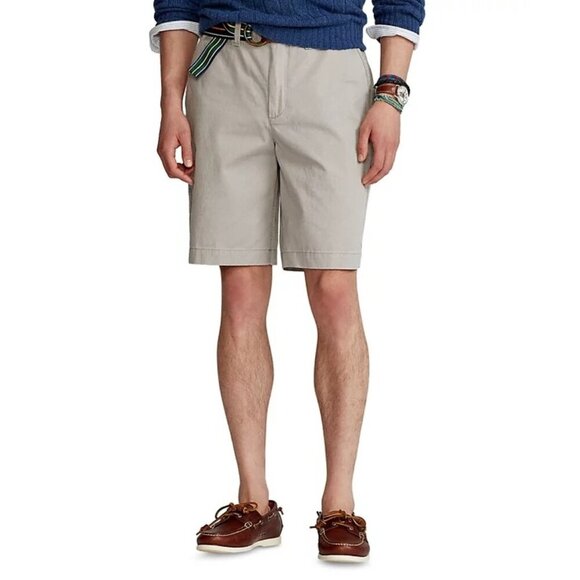 Polo Ralph Lauren 10 Inch Relaxed Chino Short Gray Mens Size 44T Classic Preppy - Picture 1 of 9